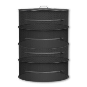 Hanging Herb Drying Rack 18", Durable Polyester Mesh, 4 Tier