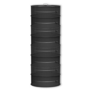 Hanging Herb Drying Rack 24", Durable Polyester Mesh, 8 Tiers