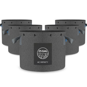 Heavy Duty Reusable Fabric Pots, 25 Gallon, 5-Pack