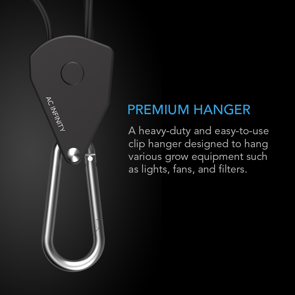 Heavy-Duty Adjustable Rope Clip Hanger, One Pair - Image 2